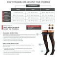thumbnail image 2 of Truform Women's Stockings, Thigh High, Sheer: 30-40 mmHg, Taupe, X-Large, 2 of 4