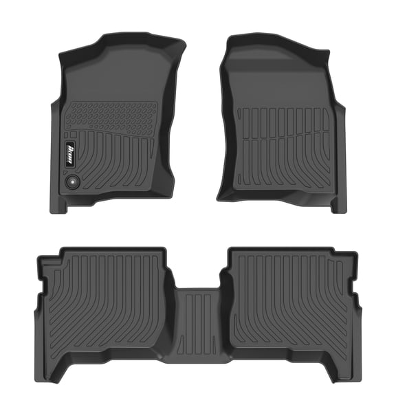 Ikon Motorsports 3D Molded TPE Floor Mats Fits 1996-2002 Toyota 4Runner 4DR, Black Waterproof Non-Slip Floor Liners, Front 2nd Row Carpets 3PCS