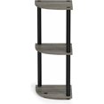 thumbnail image 5 of 5 Tier Corner Display Rack Multipurpose Shelving Unit, Dark Cherry/Black, 5 of 5