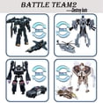 thumbnail image 4 of 8 piezas Mini coche Robot juguetes 3,5 pulgadas figuras de acción de héroe pequeño regalos de cumpleaños juguetes para niños de 5 años en adelante., 4 of 5