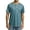 Blue, variant on GENTS BLISS Short Sleeve Henley Men Shirts Crew Neck T shirts for Men Casual Printed Face Shirts for Men