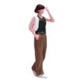 thumbnail image 2 of Figura femenina de chica genial a escala 1/64, accesorio para fotografía, figura de coleccionista estimulada, diorama realista, mini figura de pelo co, 2 of 9