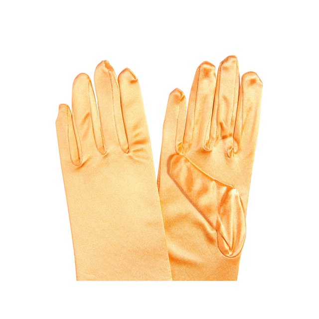 Gravity Threads Satin Opera Gloves Above the Elbow 14.7 inches Orange