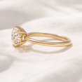 thumbnail image 2 of Jewelerix Round Cut Solitaire Engagement Ring in Yellow Gold Vermeil, Classic 6-Prong Setting, Wedding Proposal Ring, 2 of 3
