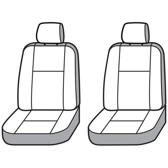 Covercraft 19-24 Toyota RAV4 Waterproof Polyester SeatSaver Custom Front Row Seat Covers - Grey