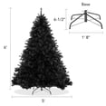 thumbnail image 4 of Árbol de Navidad Casafield Abeto Negro 1,8 m Soporte de Metal, 4 of 7