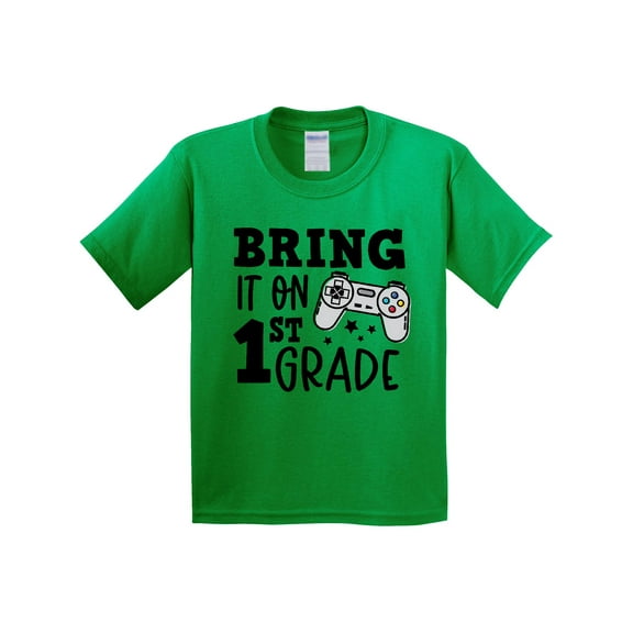 Inktastic Bring It on 1st Grade Video Game Controller Youth T-Shirt