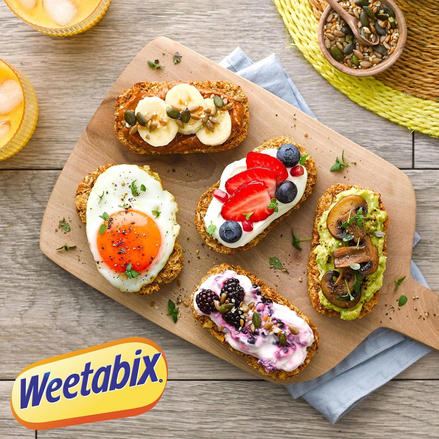 Weetabix Whole Grain Cereal Biscuits 14 oz Pack of 3