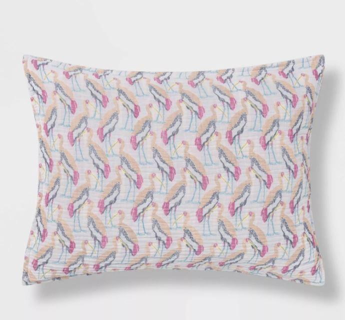 Details about   One Opalhouse Printed Stripe Clip Dot Pillow Sham Standard 