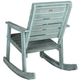 thumbnail image 4 of SAFAVIEH Alexei Solid Acacia Indoor/Outdoor Patio Rocking Chair, Beach House Blue, 4 of 6