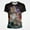 CQ-AI240410, variant on Men Funny Animals Pattern T-Shirt Streetwear 3D Digital Print Tee Loose Hip Hop Short Sleeve Unisex Tops