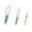 Green, variant on Stainless Steel Watermelon Cutting Tool 3 In 1 Fork And Christmas Tree Shape Cutter Picnics Fruit Slicer For Picnics