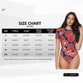 thumbnail image 5 of KLL Women 's Crew Neck Bodysuit Jumpsuits Hand Drawn Tomatoes Print Short onesies Stretch T Shirts, 5 of 7