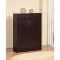 thumbnail image 2 of Simplistic Shoe Cabinet with Two Drawers, Brown, 2 of 2