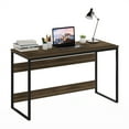 thumbnail image 3 of Furinno MORETTI Desk, 52 Wide Metal Frame Gaming Desk, Rectangular Computer Desk, Writing Desk, Office Desk for Home Office, Study Room, Dorm, Bedroom, Brown Walnut, 3 of 3