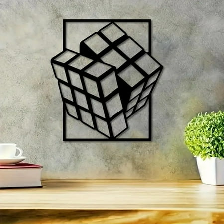 

Cube Metal Wall Art Modern Wall Art Metal Wall Decoration Wall Art Decoration Metal Home Decoration Fabric Ornament 9 Ft Garland for Mantle Doorway Beads for Kids Room Independent Day Garland for