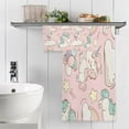 thumbnail image 5 of Cute Unicorn Towels Highly Absorbent Cotton Towels 2 Pack, Premium Spa & Hotel Quality Quick Dry Towel Set,54" x 27", 5 of 7
