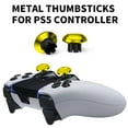 thumbnail image 3 of Metal Thumb Stick Caps Compatible with PS5 Edge Controller, Analog Stick Joystick Replacement Parts Accessory Kit-Black, 3 of 7
