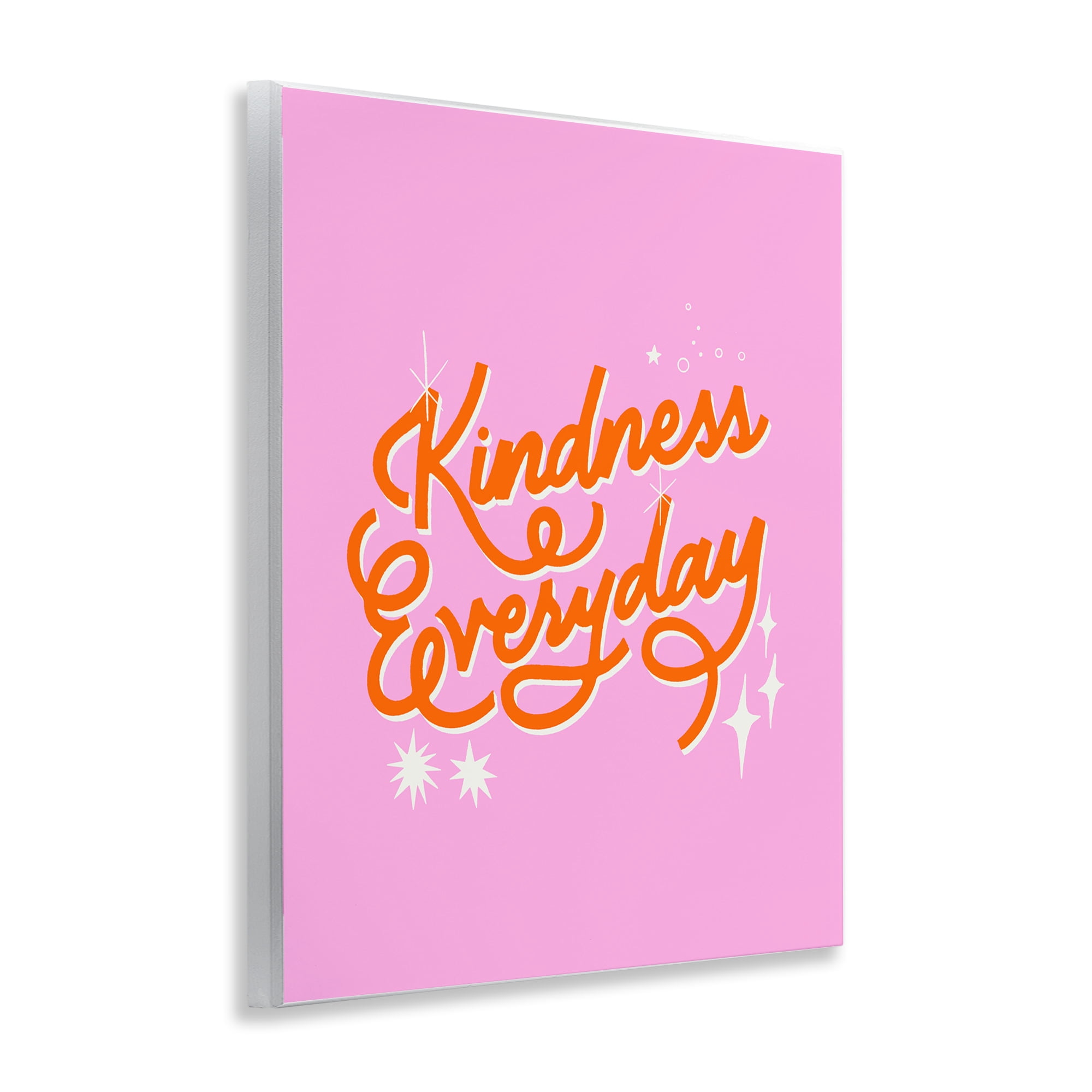 Stupell Industries Cursive Kindness Everyday Wall Plaque Art, design by Indira Prieto | IndySign