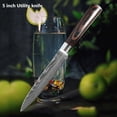 thumbnail image 4 of Dfito 5 inch Utility Knife, Stainless Steel Ultra Sharp Kitchen Chef Knife, Ergonomic Handle Knife for Professional Chefs, 4 of 10