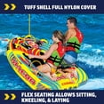 thumbnail image 3 of WOW SPORTS Macho 1-2 Rider Inflatable Towable for Boating and Watersports, 3 of 5