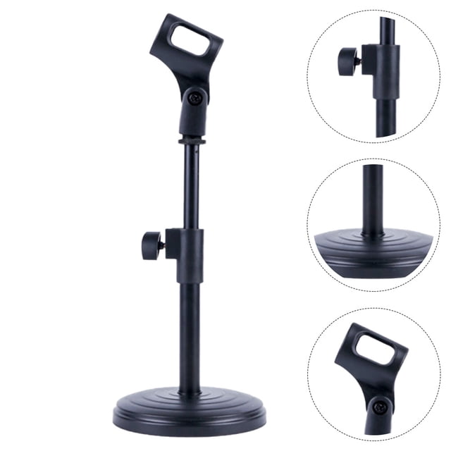 HEALEEP Micrófono Soporte De Con Base Pesada Para Grabación Y Transmisiones