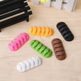 thumbnail image 4 of braveheart Silicone Cable Winder Desktop Management Clip Cable Holders Cable Organizer Good white 1Set, 4 of 6