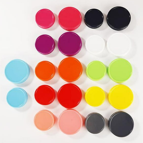 Riforla Mason Jar Lids Colored Mason Jar Caps Compatible for Wide Mason Jars (Wide Mouth) Closure Bags & lids & Boxes White One Size
