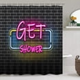 thumbnail image 5 of Black Spellbook Shower Curtain Set Home Bathroom Set with Shower Curtain and Rugs and Accessories Bathroom Decor Curtain with 12 Hooks, 5 of 6