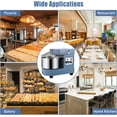 thumbnail image 6 of Commercial Dough Mixer 10.5Qt, 650W Dual Rotating Dough Kneading Machine with Stainless Steel Bowl, Security Shield & Timer, Heavy-Duty Commercial Stand Mixer for Bakeries Pizzeria, 6 of 7