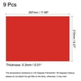 thumbnail image 2 of Unique Bargains Feuille de Filtre Gel PVC 11,7 par 8,3 Pouces Rouge Clair pour Studio Photo, Lot de 9, 2 of 5