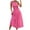 Hot Pink, variant on IROINNID Formal Dress for Women Wedding Guest Evening Night Party Dress Trendy Summer Skew Neck Solid Sleeveless Party Club Long Dress,Hot Pink