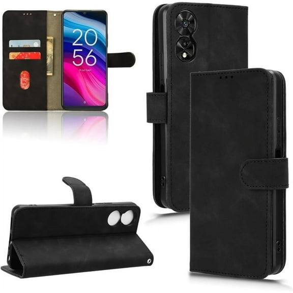Wallet Case For TCL 50 5G/50XE 5G/50XE Nxtpaper 5G Case With Card Holder,Flip Case PU Leather Phone Wallet Case with Wrist Strap Shockproof Protective Cove
