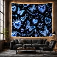 thumbnail image 6 of Moon Stars Allover with Crystalline Glass Like Elements, Mystical Fantasy for Space Lovers, Galaxy Room Decor, Valentine'S Day Gift, Tapestry Wall Hanging for Bedroom and Dorm, 6 of 7