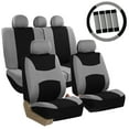 thumbnail image 1 of Car Seat Cover Full Set with Steering Wheel, Belt, & Head Rest Covers 11 Colors, 1 of 6