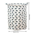 thumbnail image 2 of Dsscvnef Cetacean Pattern Laundry With Handles Blanket Storage With Houndstooth Foldable Fabric Bedroom Hamper Dirty Clothes Hamper for Living Room Baby Room, 2 of 5