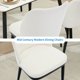 thumbnail image 4 of Two-piece set of linen forrado dining sillas con padded seat y back y de madera legs, 4 of 7