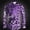 Purple, variant on Men's Casual Long Sleeve Shirt with Allover Print for Everyday Streetwear Ready Fashion Model Tee Top