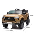 thumbnail image 2 of Ambifirner24V 2-Seater Ride On Car W/ PC 2.4G, High Chassis and Anti-Slip Grip wheels, Four-wheel Suspension, LED light, Bluetooth&MP3 Music, Speed up to 3.73 MPH, 2 of 10