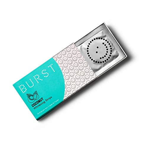 BURST Teeth Whitening Strips with Coconut Oil, 7 Treatments