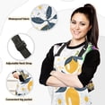 thumbnail image 2 of 5 Pcs Kitchen Set Heat Resistant Oven Mitts and Non-Slip Pot Holders with Adjustable Cooking Apron Lemons Flowers Butterflies, 2 of 6