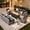 Black, variant on XIZZI 10 Pieces Wicker Patio Furniture with Swivel Rocking Chair Rattan Outdoor Conversation Set Modular Patio Sectional Sofa with Lighting Coffee Table for Balcony, Porch, Backyard, Beige