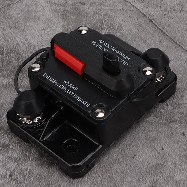 Disyuntor reiniciable, 12V 30A/40A/60A Disyuntor estéreo para automóvil Fusible del disyuntor Materiales ecológicos