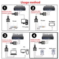 thumbnail image 2 of 2Pack Ethernet Extender, Ethernet Cable Extender, RJ45 Coupler Female to Female Ethernet Adapter Extend Ethernet Cable Length for Cat7/ Cat6/ Cat5/ Cat5e (Black), 2 of 8