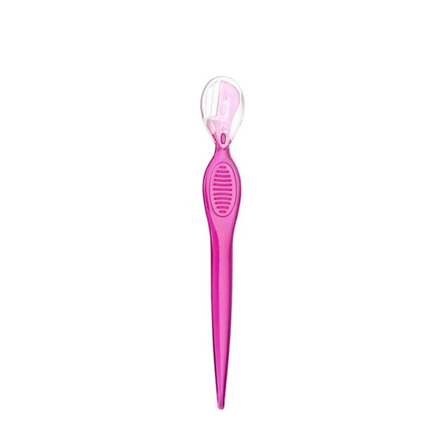 Makeup Tool Save Time Eye Brown Razor Facial Shaver Styling Props Scraper Shapers Eyebrows Trimmer Practical Eyebrow Stencil Transparent Pink