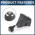 thumbnail image 6 of Unique Bargains Gear Shifter Knob with Cover 5 Speed Manual Gearbox Stick Shifter Lever Knob for Audi A4 07-15 Plastic, 6 of 6
