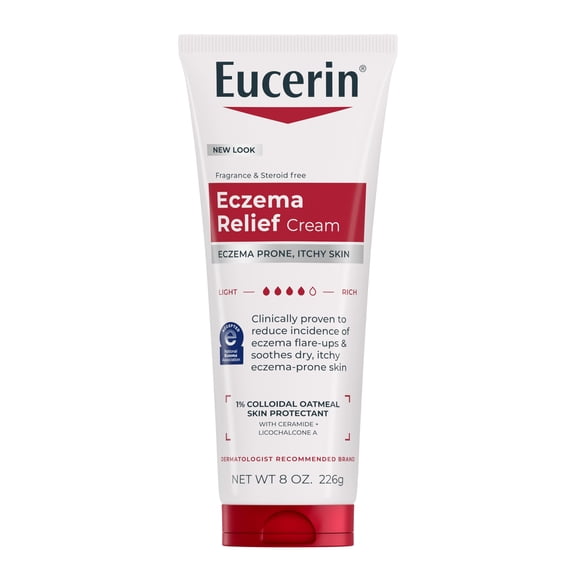 Eucerin Eczema Relief Body Cream with Colloidal Oatmeal Skin Protectant, Fragrance Free, 8 oz