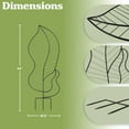 thumbnail image 6 of Pure Garden 44” Metal Trellis 2-Pack – Indoor/Outdoor Plant Support for Vines, Flowers & Climbing, Black, 6 of 12