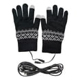 thumbnail image 3 of Guantes térmicos con calefacción por USB y dedos táctiles para juegos, esquí y portátiles. negro, 3 of 9
