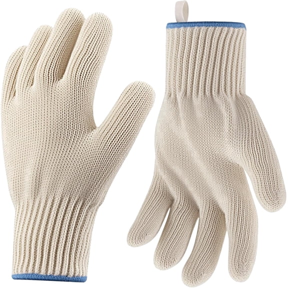 PLERISE Silicone Heat Resistant Gloves, Barbecue Oven Mitts for Grilling and Cooking, Full Hand Protection, Set of 2